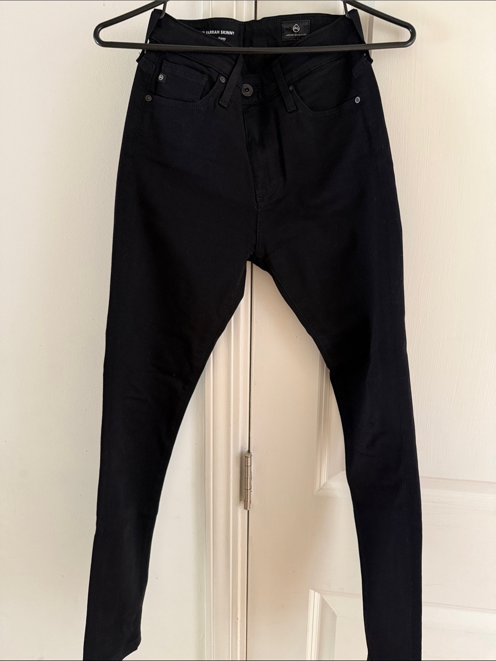 AG Adriano Goldschmied High-Rise Slim Black Jeans